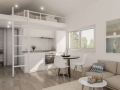 Attefallshus med loft interiört från Husverket